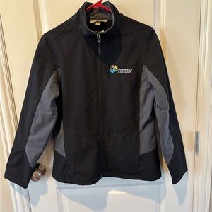 Port Authority Black and Gray Utility Jacket